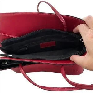 A redo Cleo and Patel knapsack Cleo & Patel | Bags | Cleo Patel Red And Black Purse  main image 3